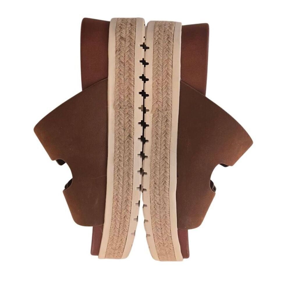 MIA Womens Kely Cognac Dual Strap Slide Espadrille Size 6.5 - Picture 8 of 9